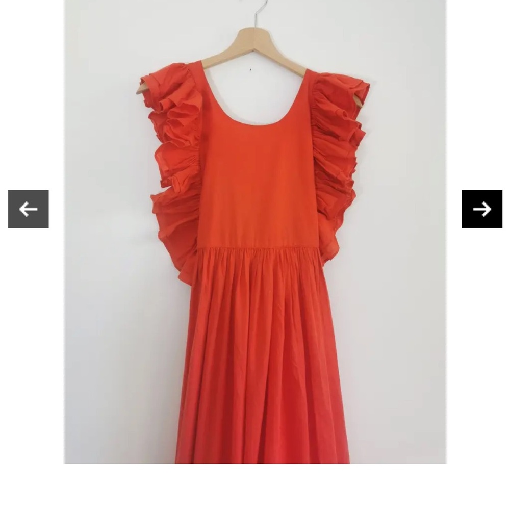 Laurence BRAS COTTON  Red Maxi Dress - Picture 15 of 16